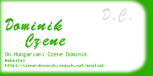 dominik czene business card